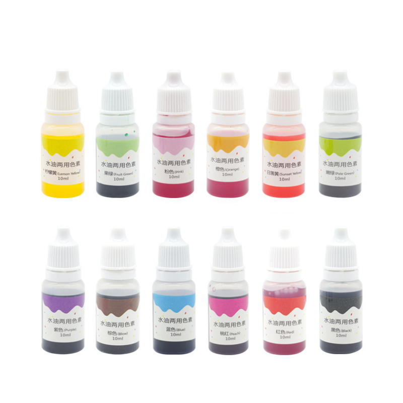 Soap Making With Soap Base - 10ml สบู่แฮนด์เมดสีย้อมฐานสี Liquid Pigment DIY สบู่สีชุดเครื่องมือ