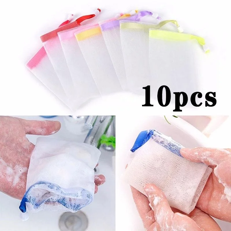 Soap Making Dye - 10 ชิ้น/เซ็ตแบบพกพา Clean Foaming ตาข่ายสบู่ Foaming
