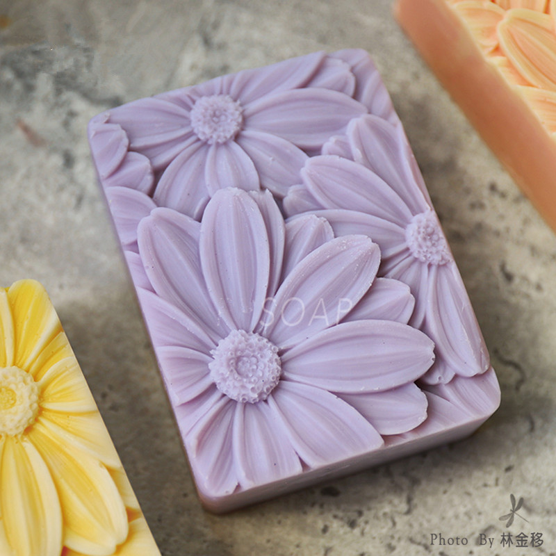 Soap Making Instructions - ใหม่ล่าสุด!! !3d Elegant Sunflower สบู่แม่พิมพ์สี่เหลี่ยมผืนผ้าซิลิโคนสบู่ทําแม่พิมพ์ DIY