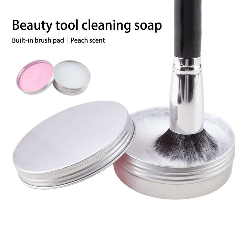 Soap Making Tools - 50g น้ําผึ้งพีชซิลิโคนแปรงแต่งหน้าแปรงแต่งหน้าสบู่ Pad Make Up แปรงเครื่องสําอางค์