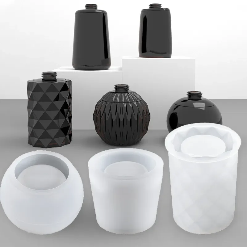Soap Making Jar - ขวดน้ํามันหอมระเหยแม่พิมพ์ซิลิโคนขวดโลชั่นเครื่องจ่ายสบู่แม่พิมพ์เรซิน DIY UV EPOXY Handmade Home