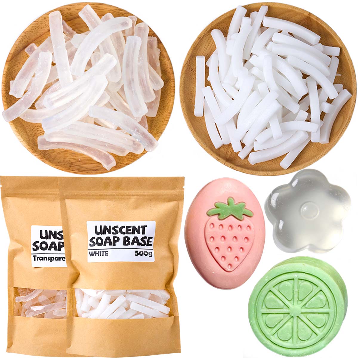 Soap Making With Soap Base - เบสสบู่กลีเซอรีน 500 กรัม สำหรับทำสบู่แฮนด์เมด DIY กลิ่นหอม