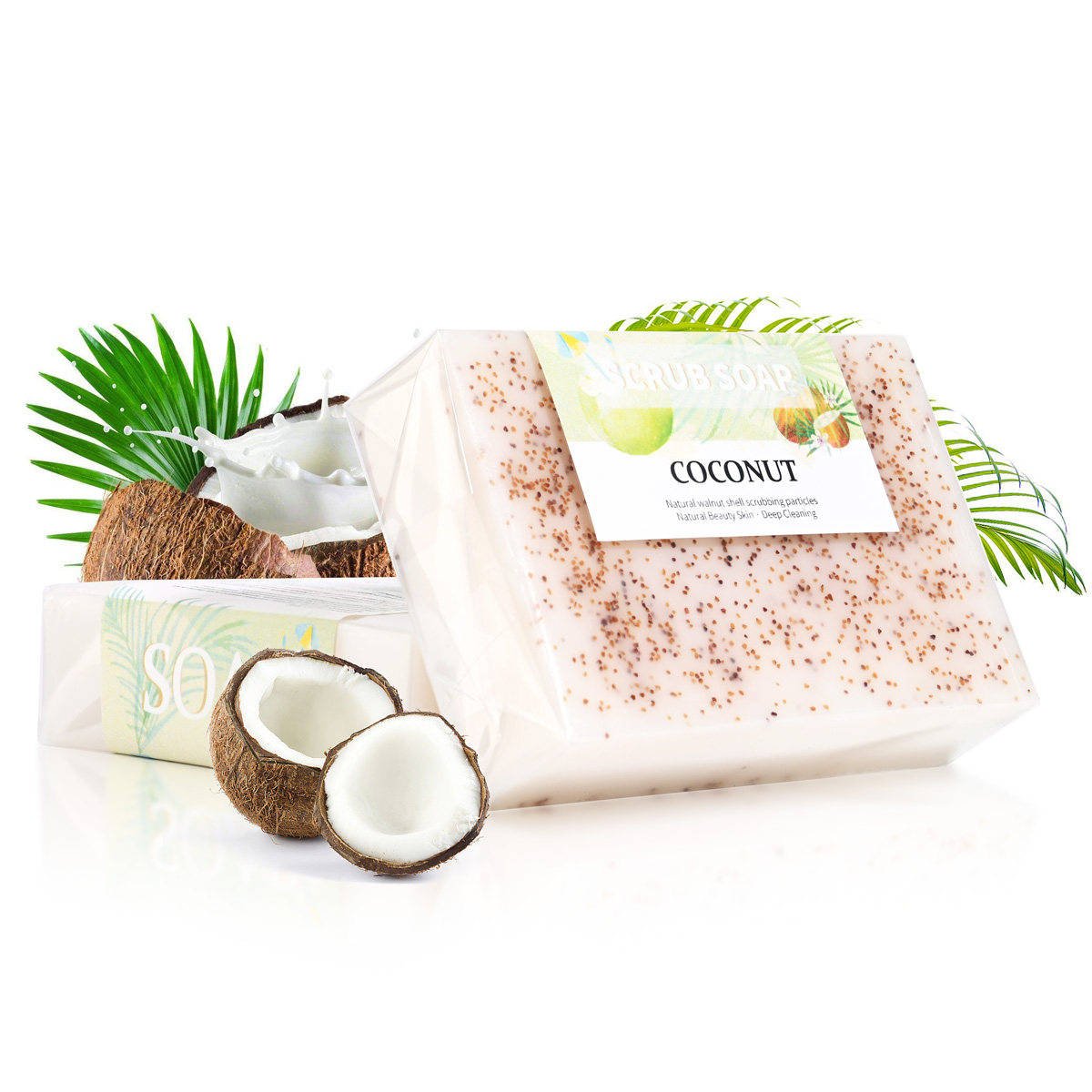 Soap Making Essential Oils - สบู่กะทิธรรมชาติ M+ ผสมอนุภาคฝ้า น้ำมันหอมระเหยไวท์เทนนิ่ง สบู่ทำมือ บำรุงผิวมือ