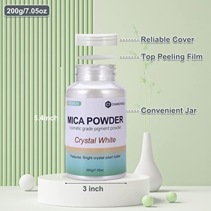 ผงไมก้า 200 กรัม/7.05 ออนซ์ กร - Soap Making Jar บทวิจารณ์และราคา