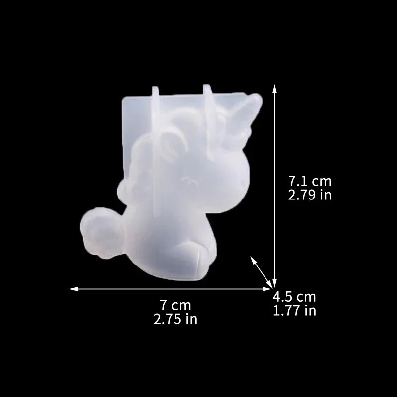 3D เรขาคณิตซิลิโคนยูนิคอร์นแมว - Soap Making Instructions บทวิจารณ์และราคา