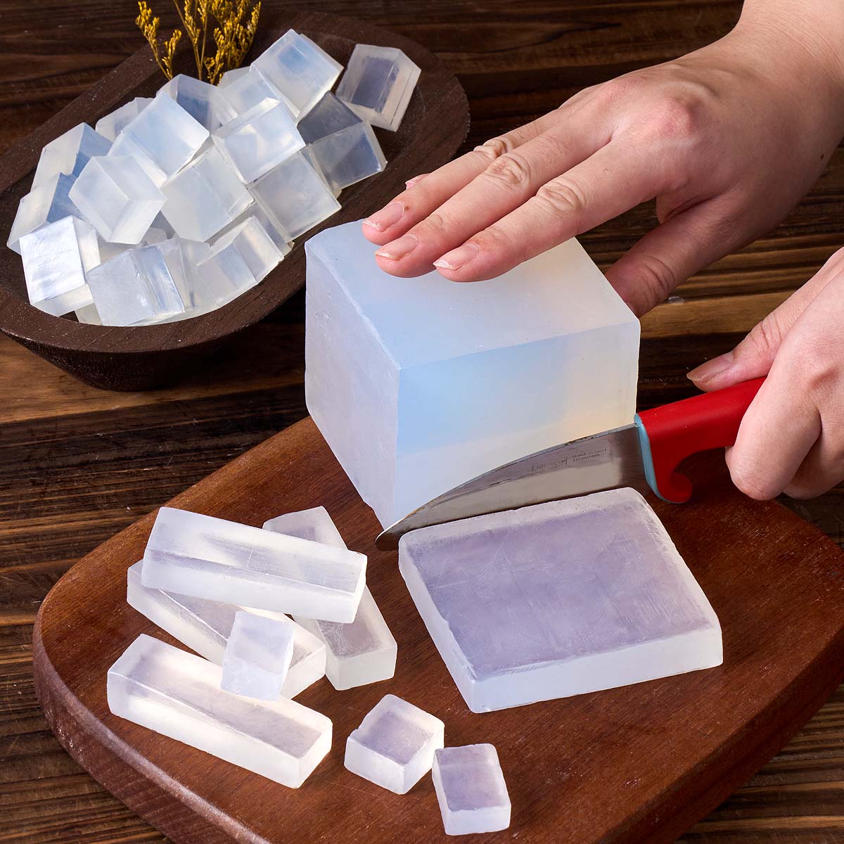 เบสสบู่กลีเซอรีน 1000 กรัม สำห - Soap Making With Soap Base บทวิจารณ์และราคา