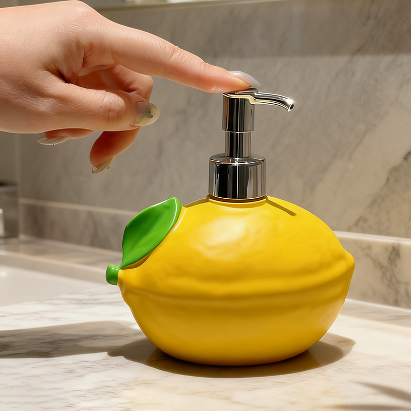ขวดปั๊มโลชั่นรูปทรงมะนาวน่ารัก - Soap Making Jar บทวิจารณ์และราคา