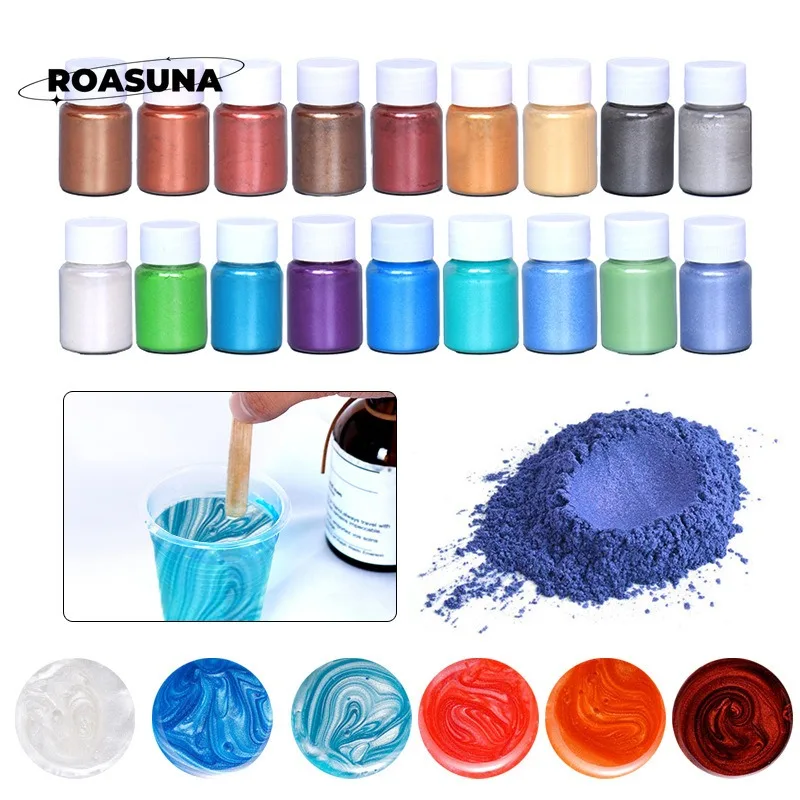 24 สี Mica ผงไข่มุกสําหรับอีพ็ - Soap Making Dye บทวิจารณ์และราคา