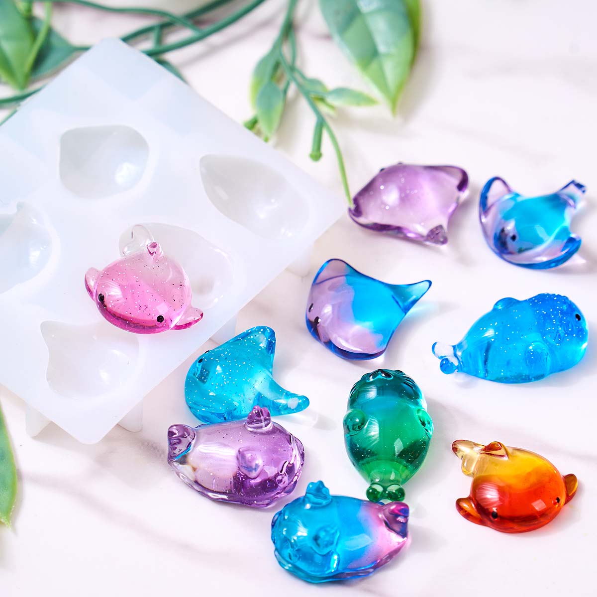 แม่พิมพ์ซิลิโคนรูปปลากระเบน 3  - Soap Making Instructions บทวิจารณ์และราคา