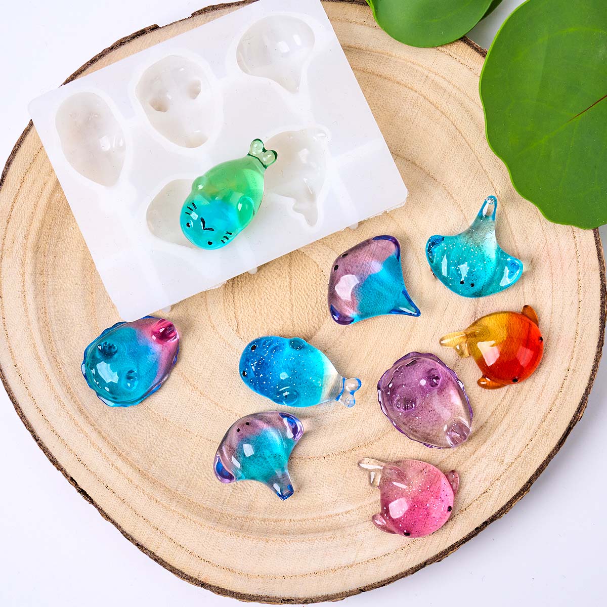 แม่พิมพ์ซิลิโคนรูปปลากระเบน 3  - Soap Making Instructions บทวิจารณ์และราคา