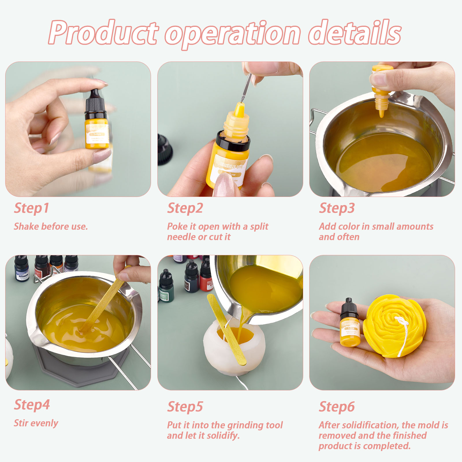 5 ml/ขวดเทียน WAX Pigment สีปล - Soap Making Dye บทวิจารณ์และราคา