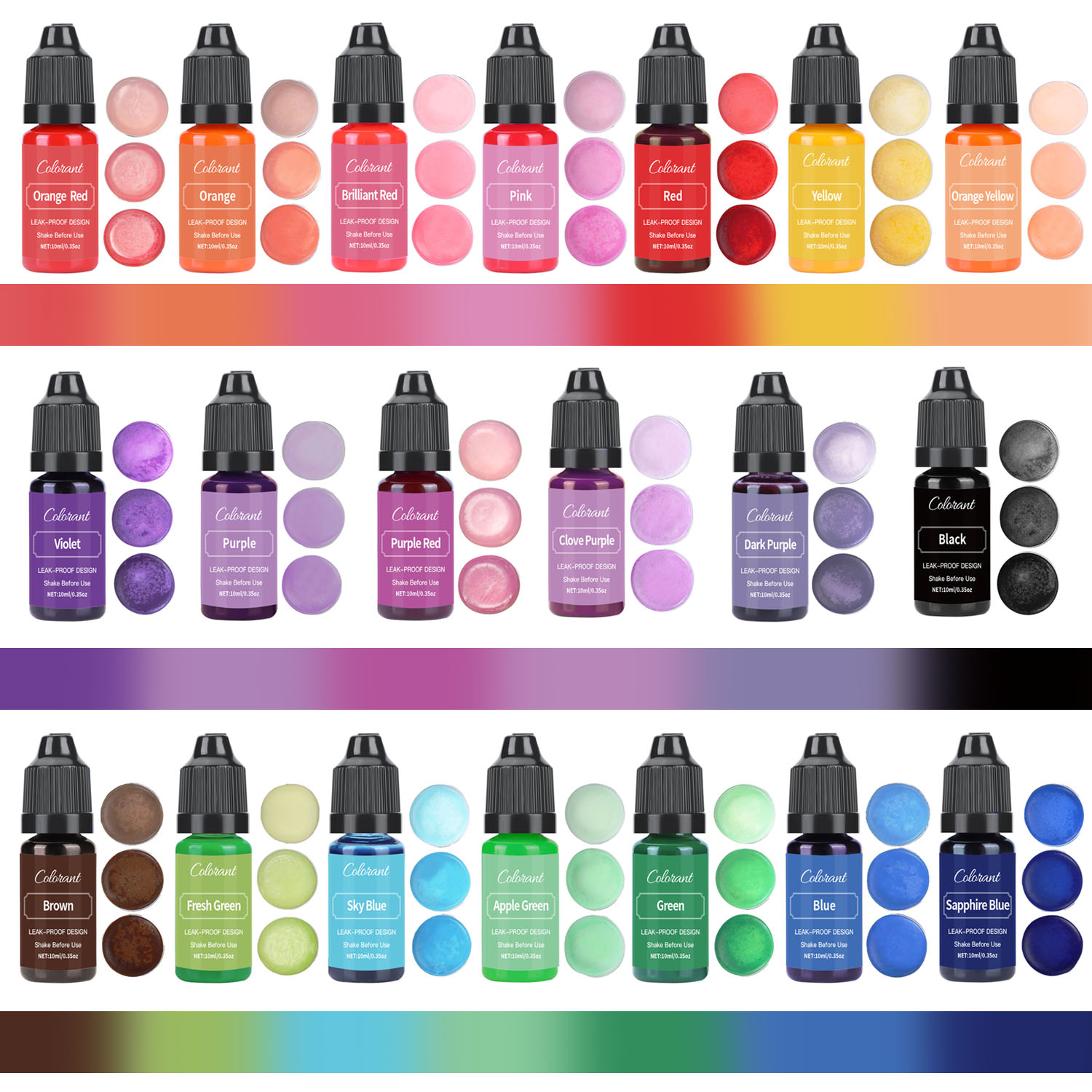 เทียนสีย้อมชุดของเหลวสีPigment - Soap Making Dye บทวิจารณ์และราคา