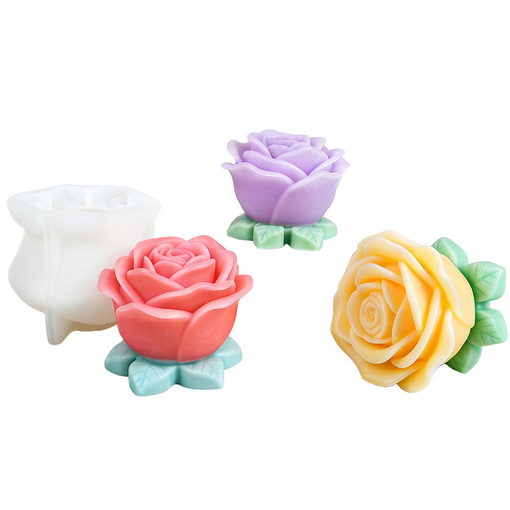 แม่พิมพ์เทียนรูปดอกกุหลาบ 3 มิ - Soap Making With Soap Base บทวิจารณ์และราคา