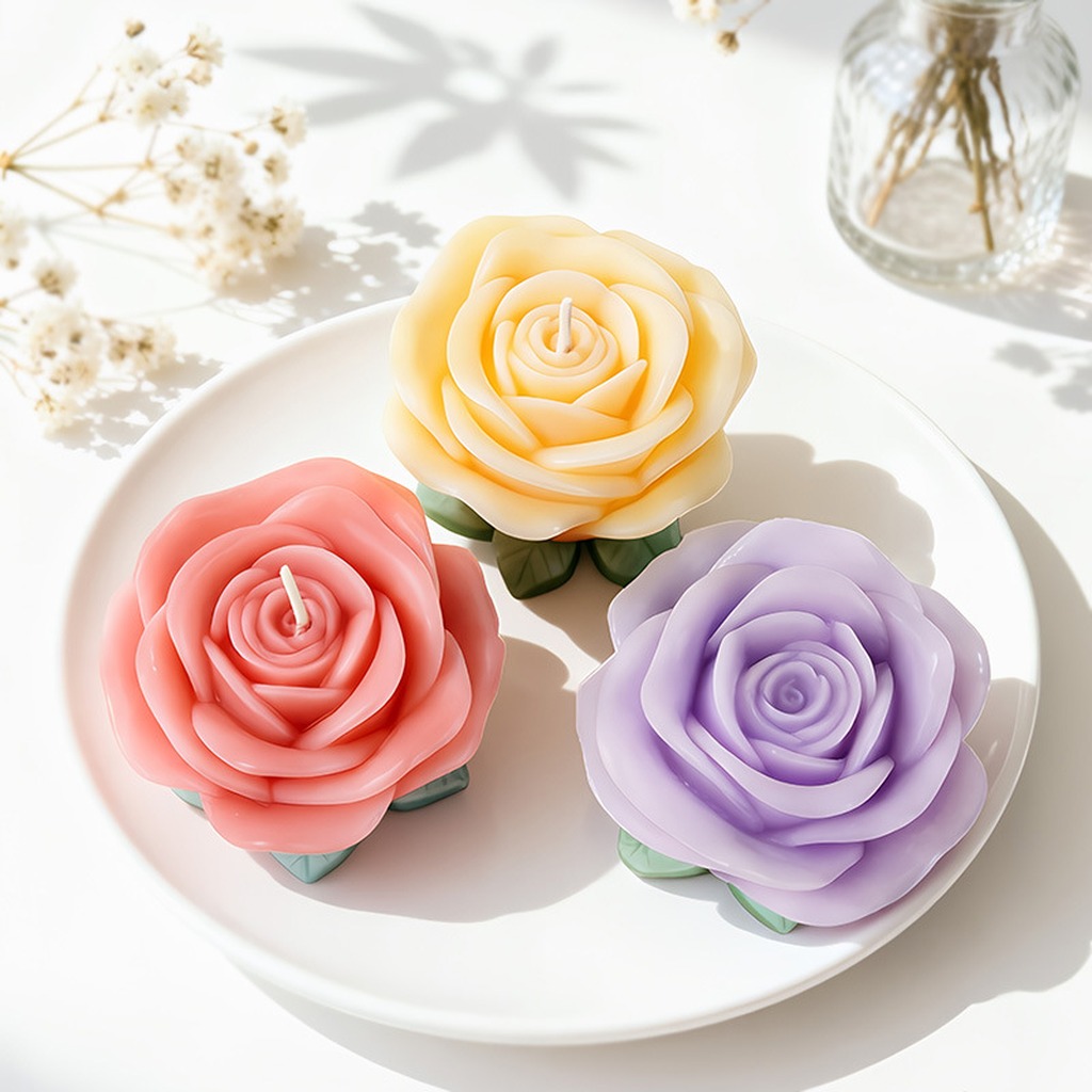 แม่พิมพ์เทียนรูปดอกกุหลาบ 3 มิ - Soap Making With Soap Base บทวิจารณ์และราคา