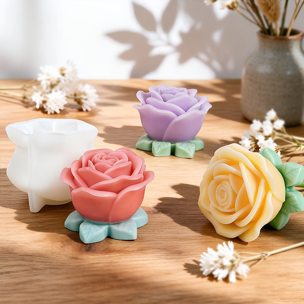 แม่พิมพ์เทียนรูปดอกกุหลาบ 3 มิ - Soap Making With Soap Base บทวิจารณ์และราคา