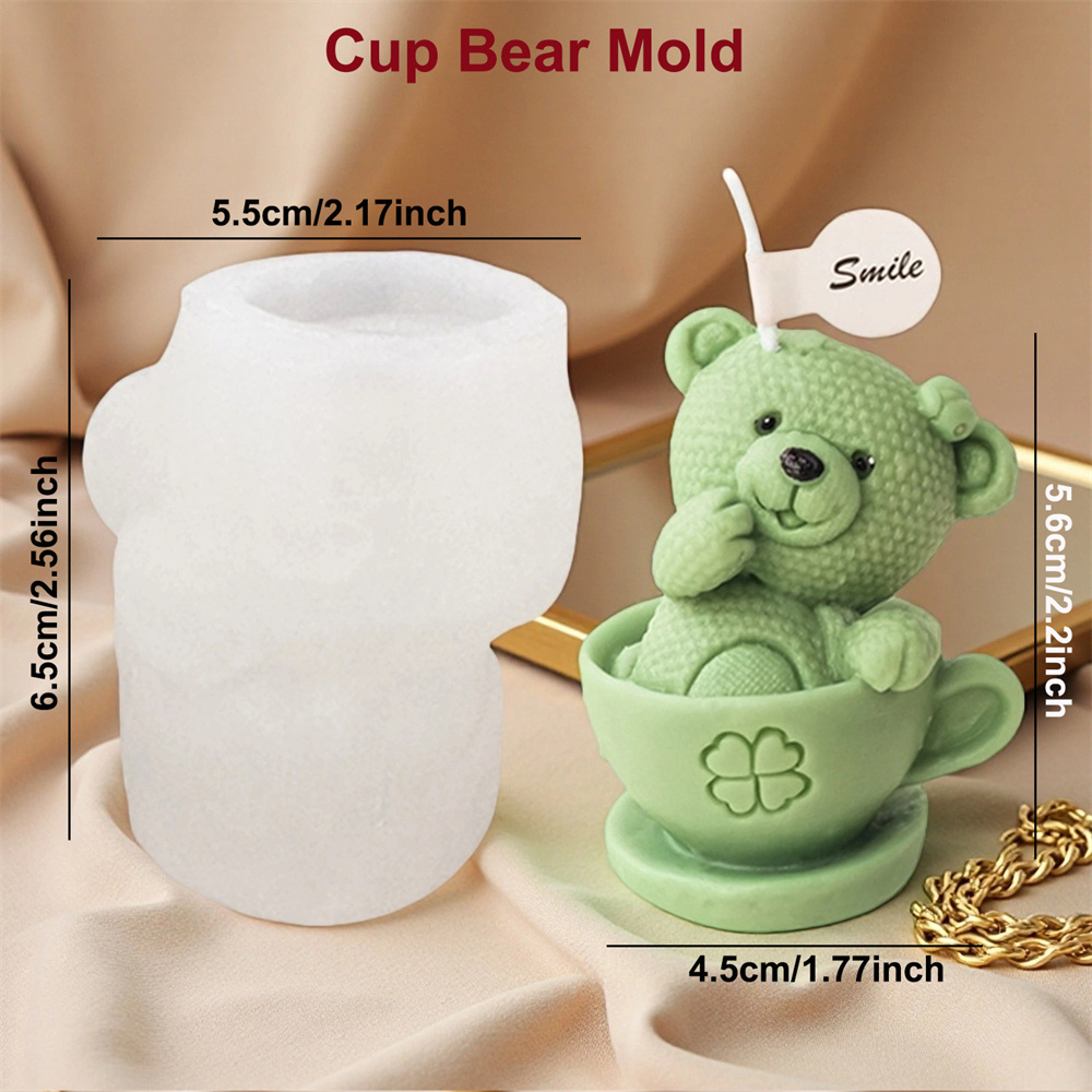 แม่พิมพ์ซิลิโคนรูปหมีเท็ดดี้ใน - Soap Making Jar บทวิจารณ์และราคา