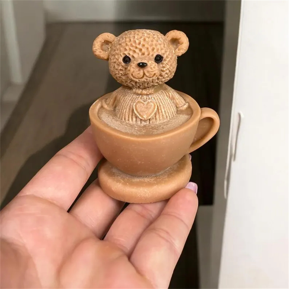 แม่พิมพ์ซิลิโคนรูปหมีเท็ดดี้ใน - Soap Making Jar บทวิจารณ์และราคา