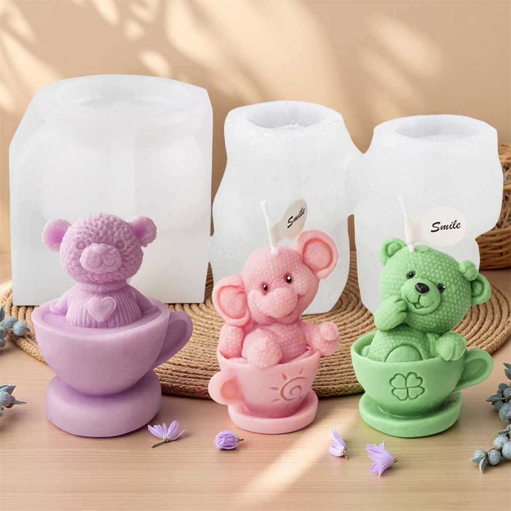 แม่พิมพ์ซิลิโคนรูปหมีเท็ดดี้ใน - Soap Making Jar บทวิจารณ์และราคา
