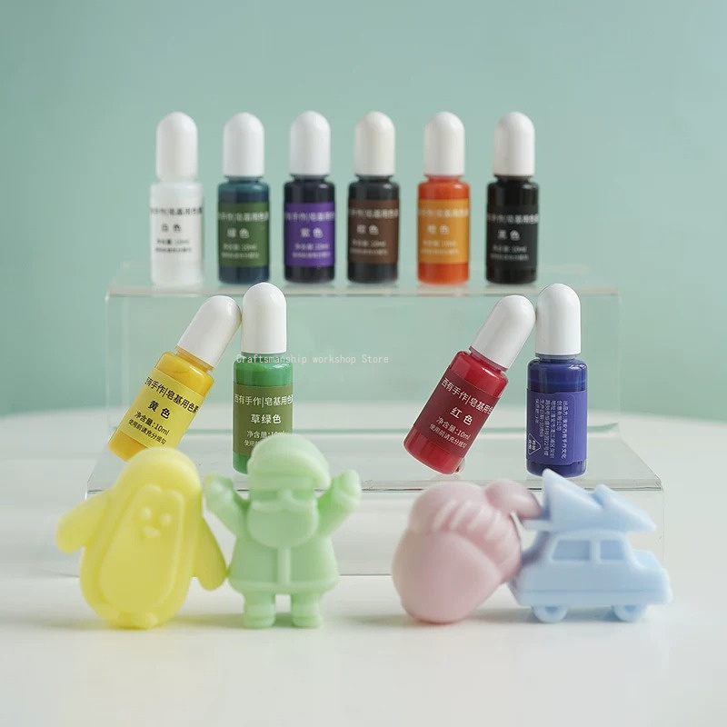 สีผสมสบู่ทำมือ 10 สี 10 มล. สำ - Soap Making With Soap Base บทวิจารณ์และราคา