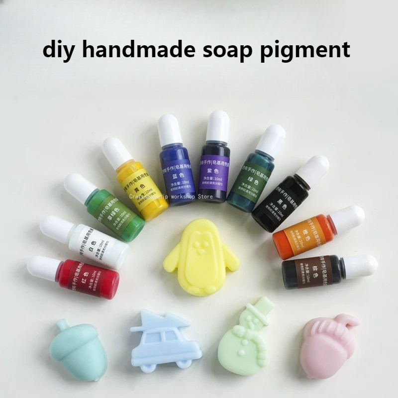 สีผสมสบู่ทำมือ 10 สี 10 มล. สำ - Soap Making With Soap Base บทวิจารณ์และราคา