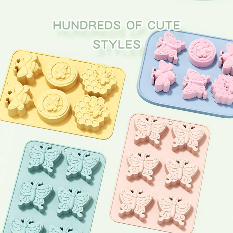 6 หลุม 3D แมลงผีเสื้อซิลิโคนเค - Soap Making Jar บทวิจารณ์และราคา